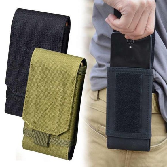 Tactical Molle Phone Case Bag Cover Loop Belt Holster Pouch Compatible - Picture 1 of 12